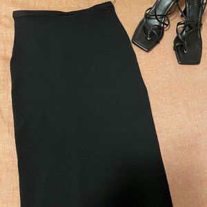 NWT Diane Von Furstenberg Black body con sweater skirt